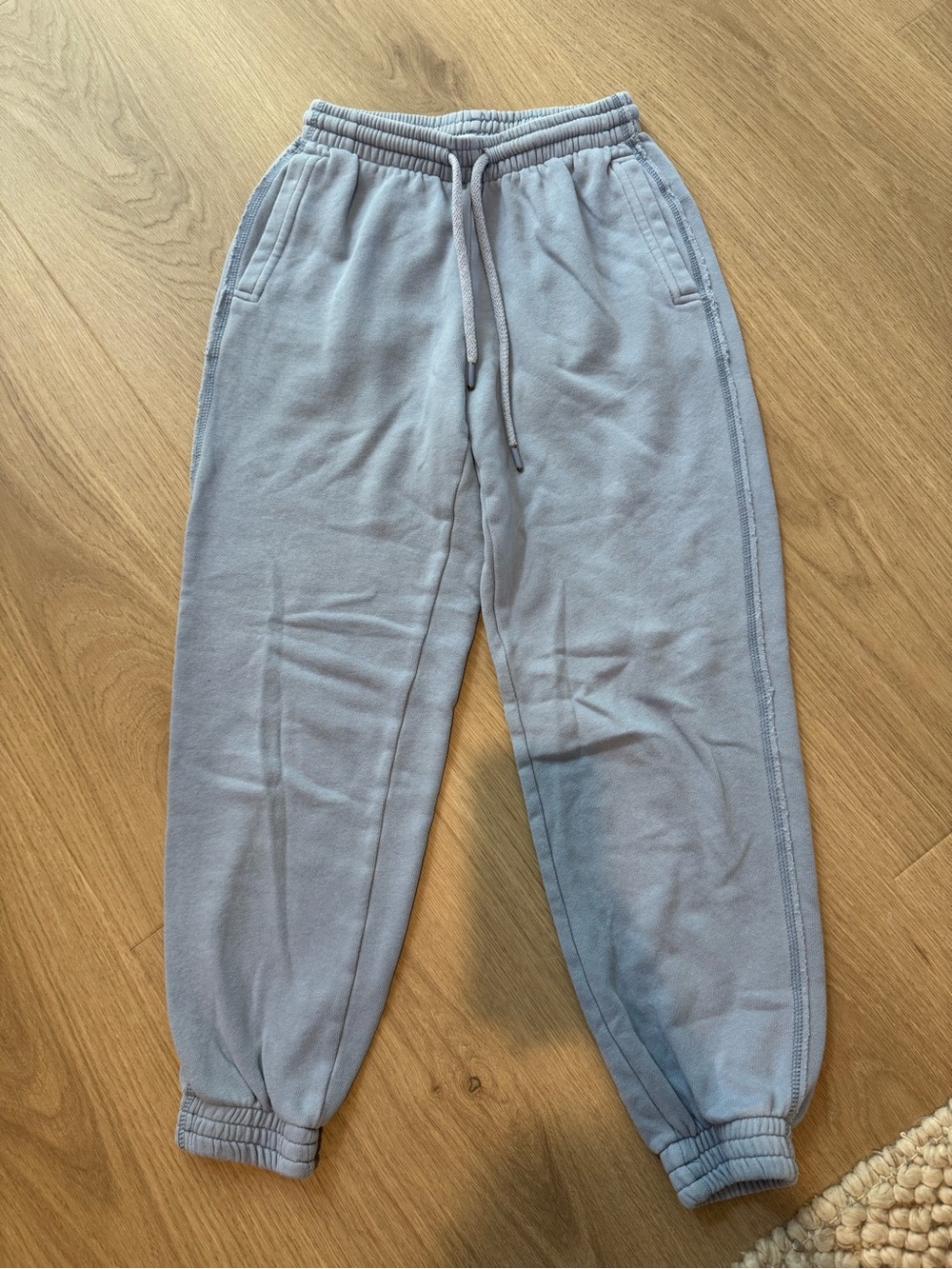 aerie Light Blue Drawstring Jogger Sweatpants Size XS